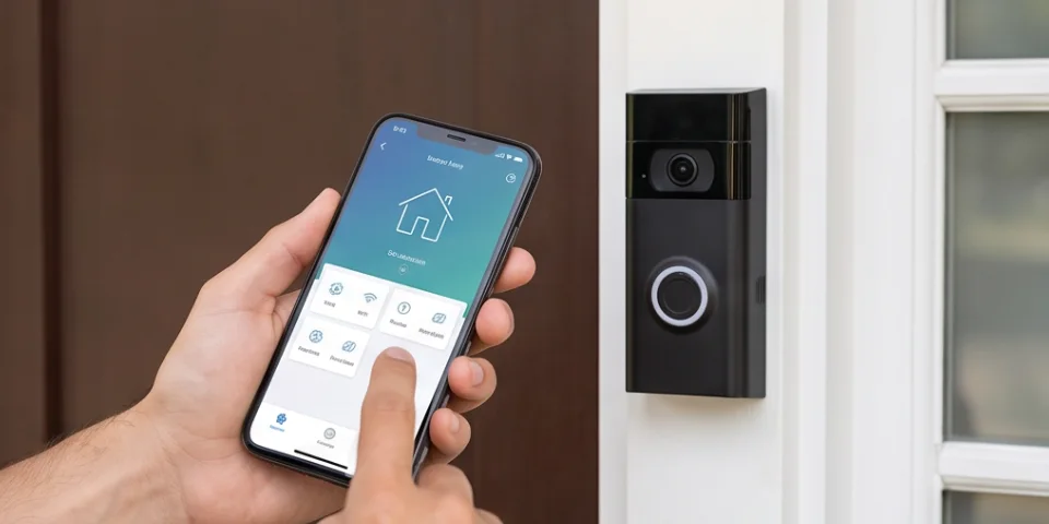 Smart doorbell and phone app