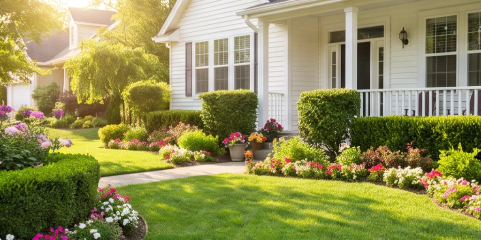 Landscaped front garden